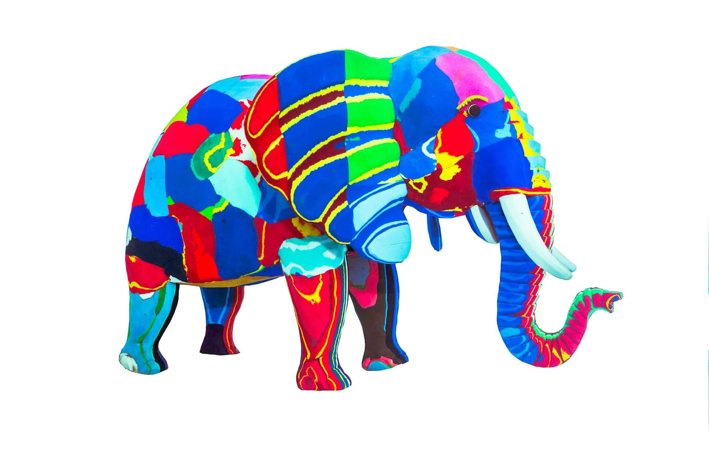 Upcycling Tierfigur Elefant aus Flip-Flops